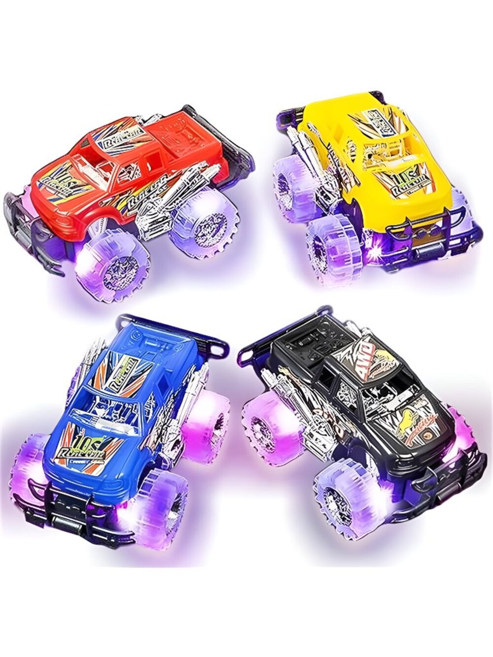 Light Up Monster Trucks for Boys and Girls, Toy Truck Set of 2, Monster Trucks